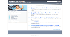 Desktop Screenshot of homefitness.com