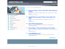 Tablet Screenshot of homefitness.com